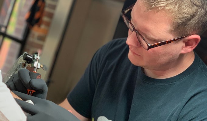 H&H Nashville tattoo artist Austin Modglin