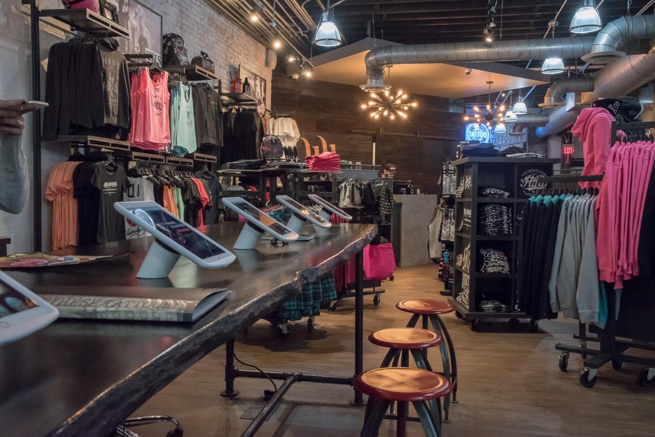 Colab with your artist to find inspiration for your tattoo at our design station